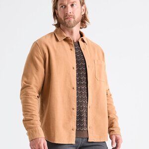 Duer No SweatMoleskin Shirt Mens Medium Long Sleeve Stretch No Sweat Soft Pocket